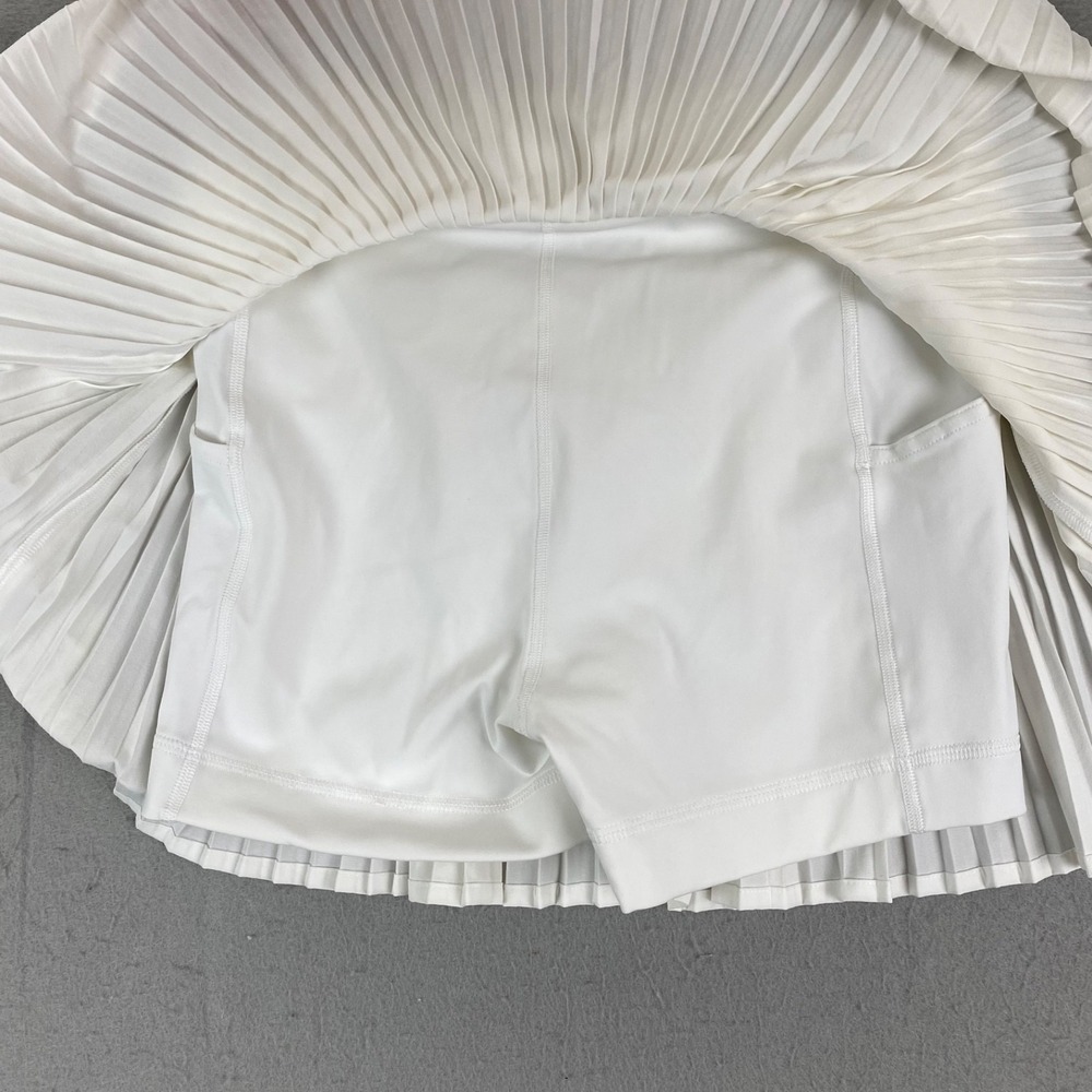 Lululemon Varsity High Rise Pleated Tennis Skirt white Size 4 liner - Picture 5 of 15